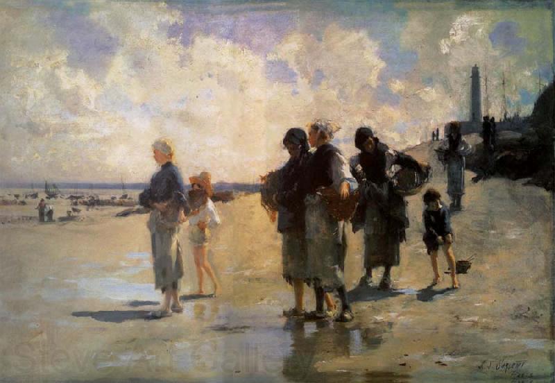 John Singer Sargent THe Oyster Gatherers of Cancale France oil painting art